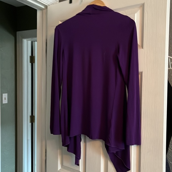 Purple lightweight open cardigan.  Like new - Picture 3 of 3